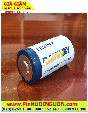RAMWAY ER26500, Pin nuôi nguồn PLC RAMWAY ER26500 lithium 3.6V 9000mAh chính hãng 